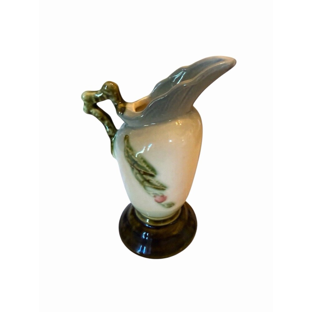 Vtg Hull Woodland Art Pottery Vase Ewer Jug Pitcher Art Deco 6”H - Picture 5 of 7